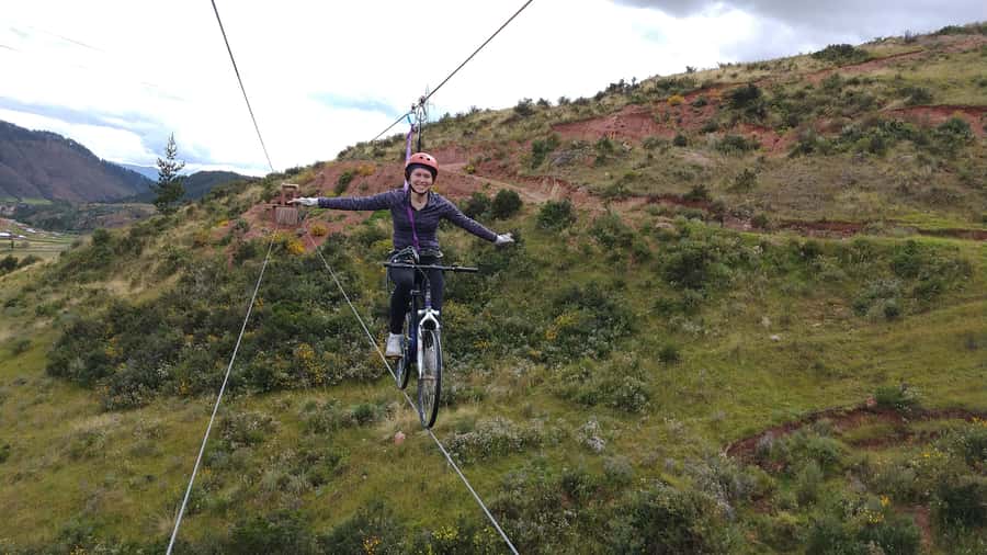 Cusco: Extreme Sky Bike and Rappelling Adventure - Sky Bike at 50 Meters: Pedal on Two Round Trips Totaling 250 Meters