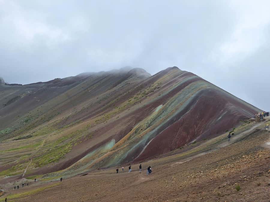 excursion to colorful mountain & red valley viewpoint cusco - Walking to the Mountain of Seven Colors: your two-photo window