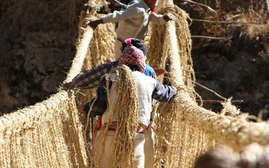 Four Lagoons and Q<code>eswachaka bridge tour full day – A day that links Inca tradition to high-mountain calm’ /><br />
This full-day tour is built around one living tradition: the <strong>Q’eswachaka bridge</strong>, a rope-and-suspension bridge with Inca origin that locals rebuild annually. Instead of just looking at the bridge from a distance, you cross it, which makes the history feel physical. You’re not only learning about Andean civilization, you’re experiencing how community work, mountain materials, and trust in each other keep that tradition going.</p>
<p><p>I also like the pacing of the morning and early afternoon. The four lagoons circuit gives you quiet time with dramatic open skies, birdlife, and guided explanations of what you’re seeing in the flora and fauna around each lagoon. It’s the kind of stop that makes you look up from your phone and actually notice clouds moving over the mountains.</p>
</p>
<p><p>The trip is also good value for the price because it bundles hotel pickup, transport, a bilingual guide, and two meals into the day. At <strong>$50 per person</strong> for a 12-hour outing, you’re paying mostly for time, distance, and a guide to connect all the stops.</p>
</p>
<div class="twil" style="margin: 20px 0; padding: 15px 0;"><p>More day trips out of the region</p><ul style="margin: 10px 0; padding-left: 0; list-style: none;"><li style="margin: 6px 0; line-height: 1.4;"><a href="https://experiencecusco.com/cusco-3-hour-horse-riding-tour-to-the-temple-of-the-moon/">Cusco: 3-Hour Horse Riding Tour to the Temple of the Moon</a><span style="margin-left: 8px; font-size: 0.82em; color: #555; white-space: nowrap;"><span style="color: #F5A20A;">★</span> 5.0 &middot; 105 reviews</span></li><li style="margin: 6px 0; line-height: 1.4;"><a href="https://experiencecusco.com/horse-riding-chacan-mountain-and-temple-of-the-moon/">Horse Riding Chacan Mountain And Temple Of The Moon</a><span style="margin-left: 8px; font-size: 0.82em; color: #555; white-space: nowrap;"><span style="color: #F5A20A;">★</span> 5.0 &middot; 78 reviews</span></li><li style="margin: 6px 0; line-height: 1.4;"><a href="https://experiencecusco.com/cochahuasi-animal-sanctuary-admission-ticket/">Cochahuasi Animal Sanctuary® Admission Ticket</a><span style="margin-left: 8px; font-size: 0.82em; color: #555; white-space: nowrap;"><span style="color: #F5A20A;">★</span> 4.5 &middot; 74 reviews</span></li><li style="margin: 6px 0; line-height: 1.4;"><a href="https://experiencecusco.com/south-valley-cusco/">SOUTH VALLEY CUSCO</a><span style="margin-left: 8px; font-size: 0.82em; color: #555; white-space: nowrap;"><span style="color: #F5A20A;">★</span> 4.1 &middot; 56 reviews</span></li></ul></div><h2>5:00 am pickup, the South Valley drive, and what to expect in transit</h2>
<p><img width="900" height="562" decoding="async" src=