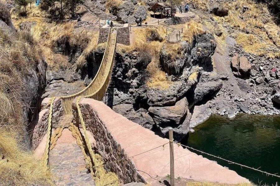 From Cusco: Inka Suspension Bridge Qeswachaca - Qeswachaka - Checacupe: The Colonial Inca Bridge Comparison That Makes the Day Click