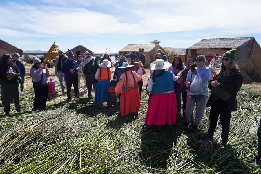 From Cusco: Lake Titicaca, Uros and Amantani by sleeper bus - Amantani Island: Temples, Lunch, and Family Time