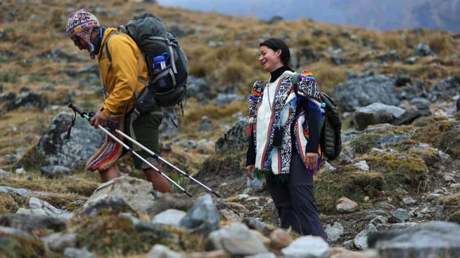 From Cusco: Salkantay trek 5 days/4 nights meals included - Day 2: Up to Salkantay Pass, then down to Chaullay at 2,900 m