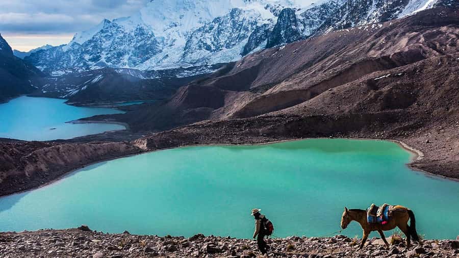From Cusco: Salkantay trek 5 days/4 nights meals included - Day 1: Cusco, Mollepata breakfast, Humantay Lake area, Quiswarniyoc camp