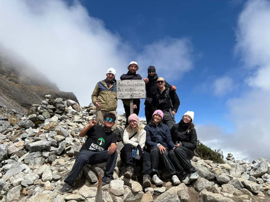From Cusco: Salkantay Trek to Machu Picchu 5D/4N or 4D/3N - Day 2: The Salkantay Pass at 4,630 m, plus the long descent to Chayllay or Collpapampa