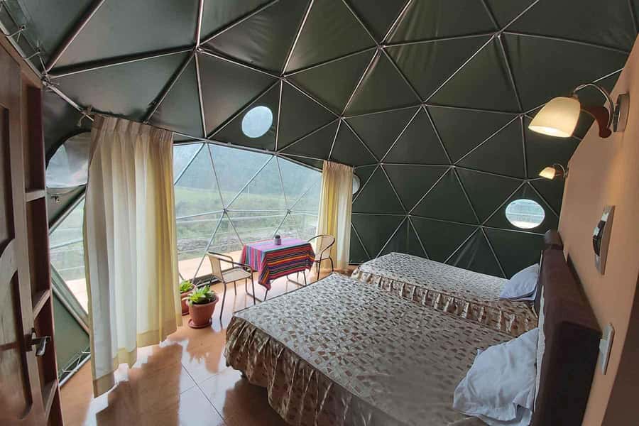 "Glamping Sky Lodge Domes" 2-Day Humantay Lake & Salkantay - Day 1: Cusco sunrise to Water Channel views and Humantay Lake