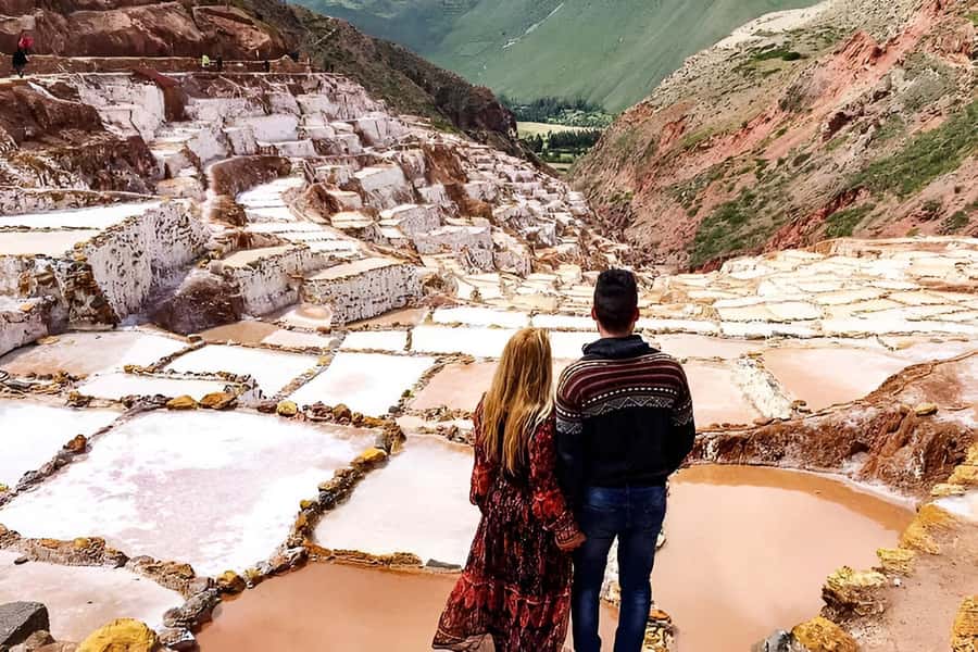 Half day tour: Maras Salt Mines and Moray Terraces - Maras Salt Mines: Walking Among the White Evaporation Pools