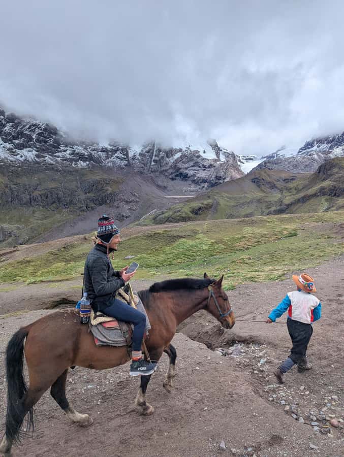 Horseback Riding at 7 lakes Ausangate Private |Optional Hike - Hike to the first lagoon, around 1.5 hours of big views