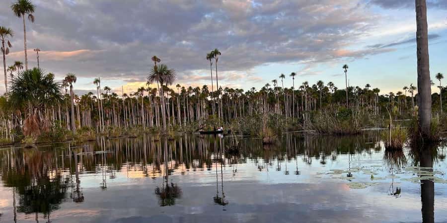 Lake Yacumama - Sunrise or Sunset - The short walk that gets you to the canoe