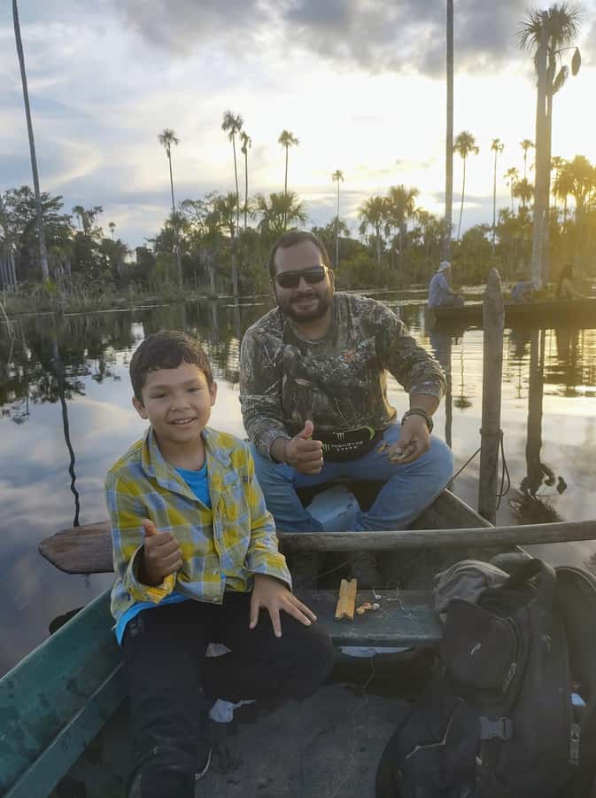 Puerto Maldonado: Lake Yacumama sunset and piranha fishing - Lake Yacumama at golden hour, piranhas included