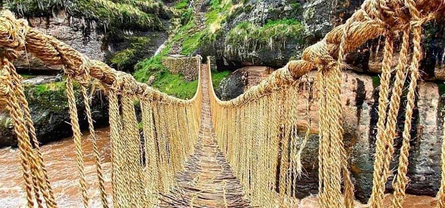 Queswachaka : Tour Inca bridge - Quehue and the bridge stop: what you are really seeing