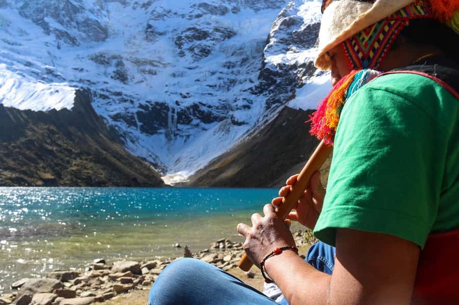 Salkantay trek to Machu Picchu – 5D/4N – Premium - Day 1: Cusco to Humantay Lake, Then Basecamp SalkantayPampa