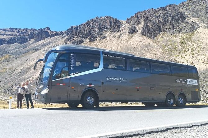Turist Bus Colca Canyon (Chivay) To Puno - Chivay pickup near the main plaza, then out into the Andes
